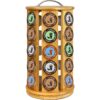 Eltow Carrusel de bambú para cápsulas de café compatible