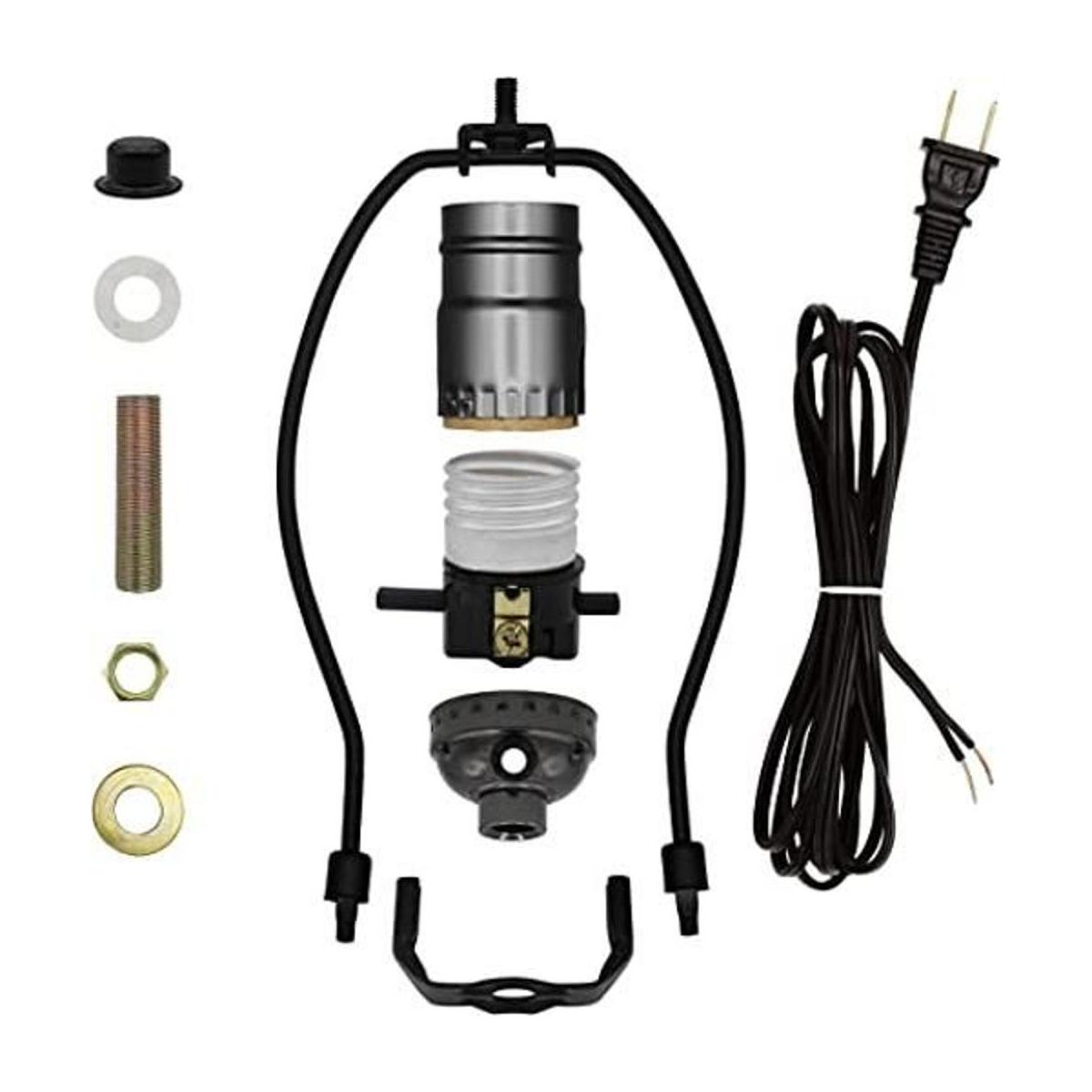 Creative Hobbies ML93HK Kit de acabado negro MakeALamp con