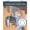 Kit de herramientas para puerta de mosquitera 20 clips de