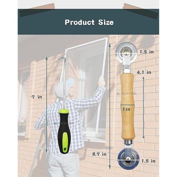 Kit de herramientas para puerta de mosquitera 20 clips de