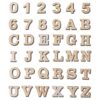Cregugua 296 letras del alfabeto de madera sin terminar de