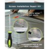 Kit de herramientas para puerta de mosquitera 20 clips de