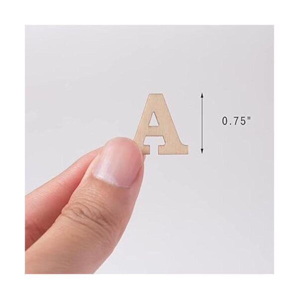 Cregugua 296 letras del alfabeto de madera sin terminar de