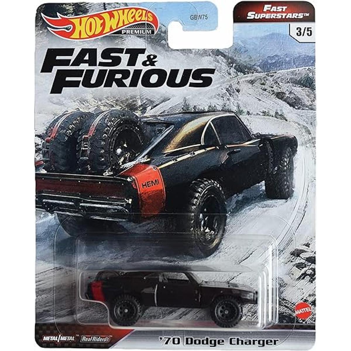 Hot Wheels 70 Dodge Charger Negro Fast Superstars 35