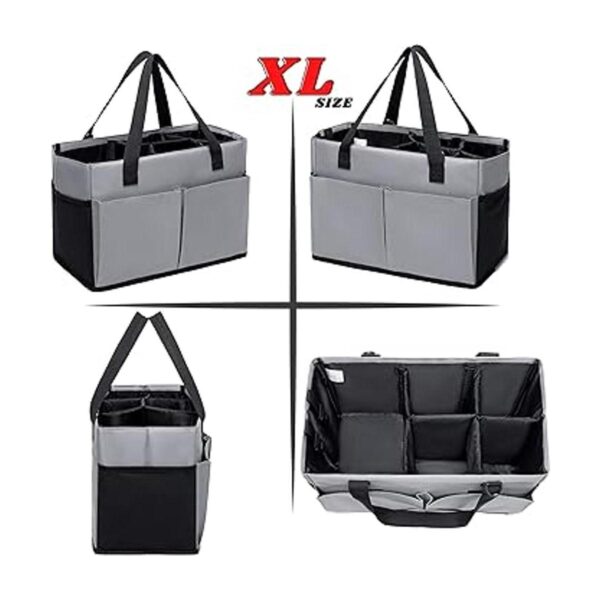 DERABY Organizador de limpieza con asa y correa de hombro_3