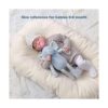 FLUFFYFUN Juguete de peluche de elefante bebé azul_4