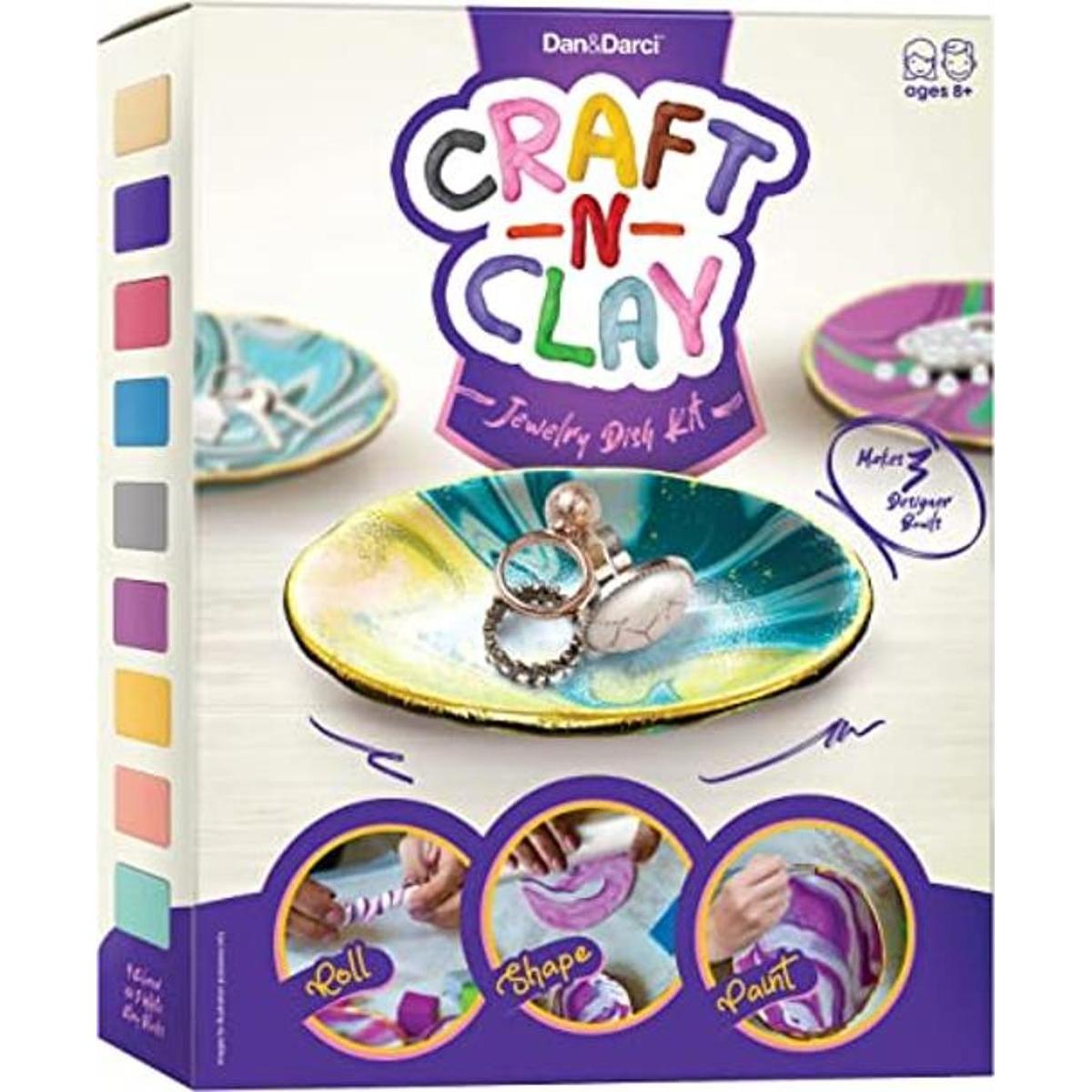 Craft n Clay Kit de fabricación de platos de joyería