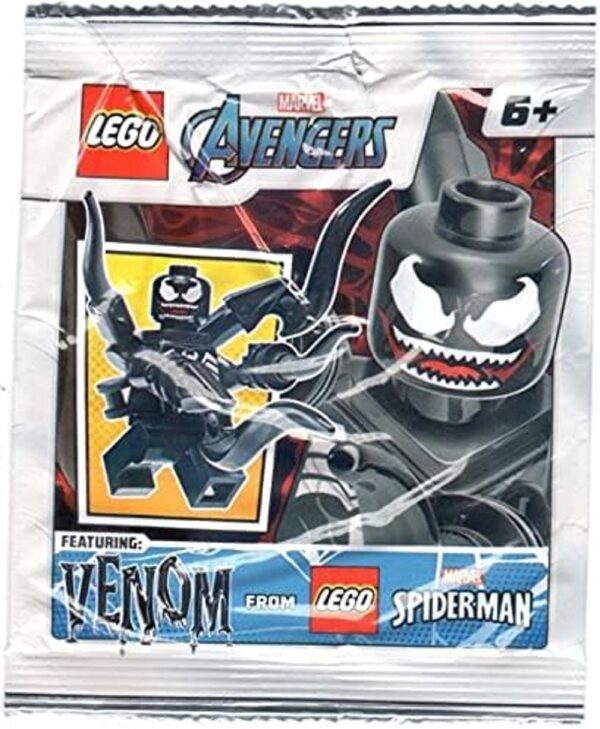 LEGO Superhéroes Minifgure Venom con brazos largos anexos_2