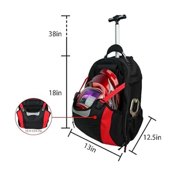 MELOTOUGH Bolsa de herramientas con ruedas resistente para_2