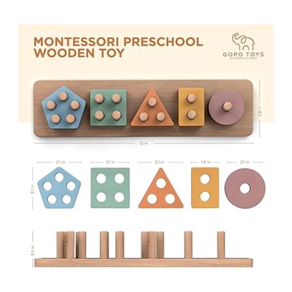 GOPO TOYS Juguetes Montessori para niños de 18 meses_6