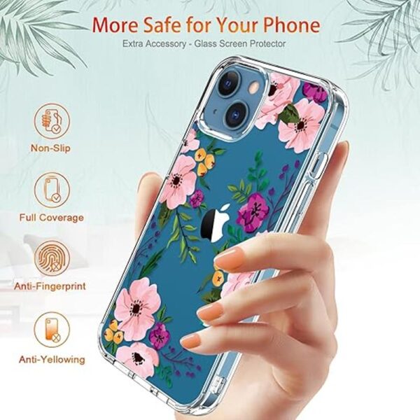 GiiKa Carcasa de iPhone 13 con protector de pantalla_2