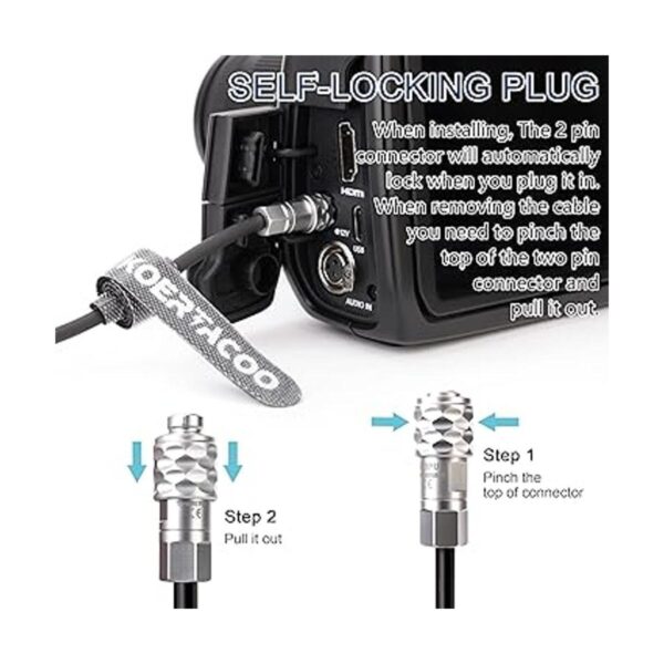 KOERTACOO BMPCC 4K6K Cable de alimentación en espiral_2