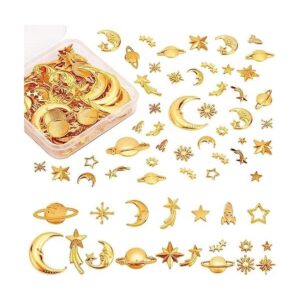 OLYCRAFT 120pcs Cosmos Theme Resina Rellenos 20Style