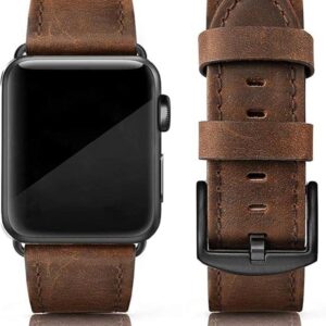 EDIMENS Correas de cuero compatibles con Apple Watch de_1