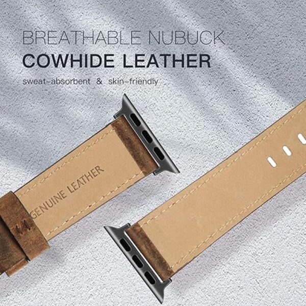 EDIMENS Correas de cuero compatibles con Apple Watch de_3