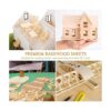 Fabbay 20 hojas de madera de tilo hojas de madera fina