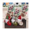 LEBERY 8 piezas de bayas de Navidad tallos rojos de pino