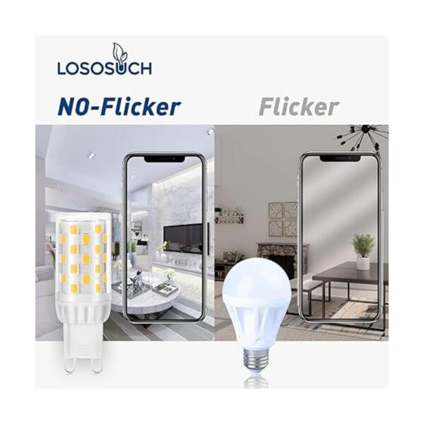 Lososuch Bombillas LED G9 regulables de 5 W 6000 K_4
