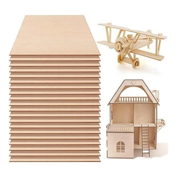 Fabbay 20 hojas de madera de tilo hojas de madera fina