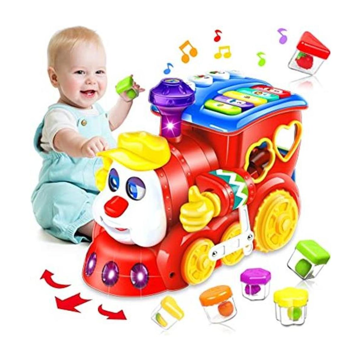 Juguetes para bebés de 12 a 18 meses de tren musical para