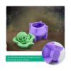 Molde de silicona 3D con calavera de rosa para resina