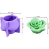 Molde de silicona 3D con calavera de rosa para resina