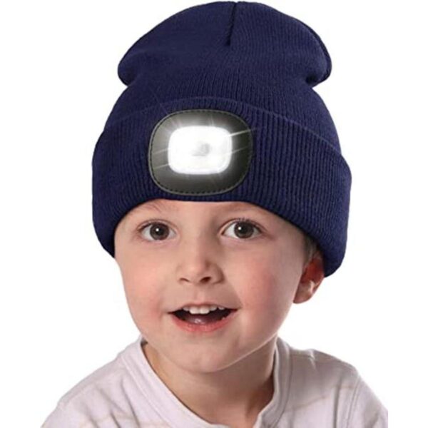 Gorro unisex con luz para niños recargable por USB con_1