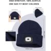 Gorro unisex con luz para niños recargable por USB con_4