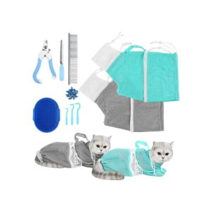JULMELON Juego de 10 bolsas de lavado para gatos bolsa
