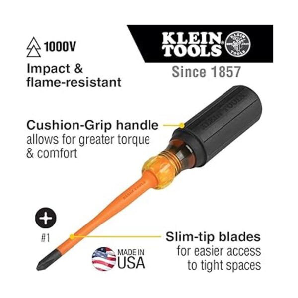 Klein Tools Destornillador aislado 6956 pulgadas punta de_2