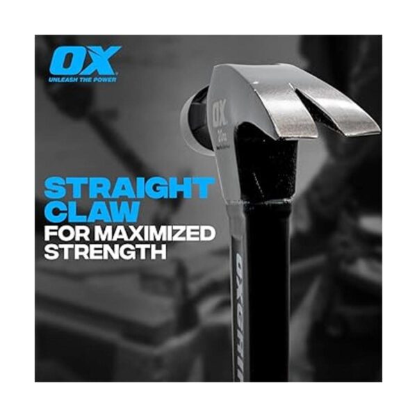 OX TOOLS Trade Martillo recto de 20 onzas Mango de