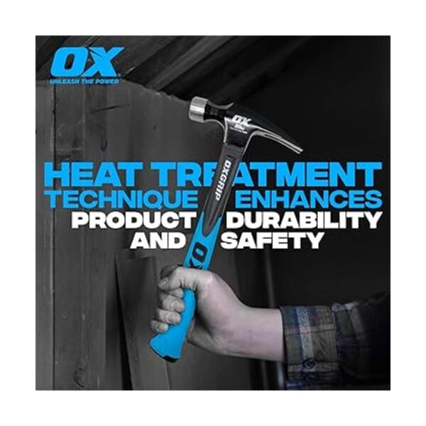 OX TOOLS Trade Martillo recto de 20 onzas Mango de
