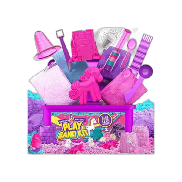 GirlZone Unicorn Kingdom Kit de arena 2 libras de arena_1