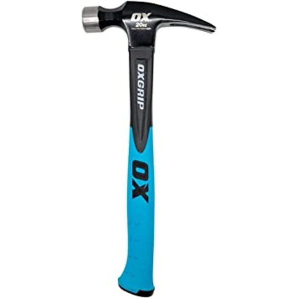 OX TOOLS Trade Martillo recto de 20 onzas Mango de