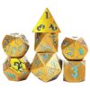 DND Dados de metal Dados de metal dorado con grietas_5