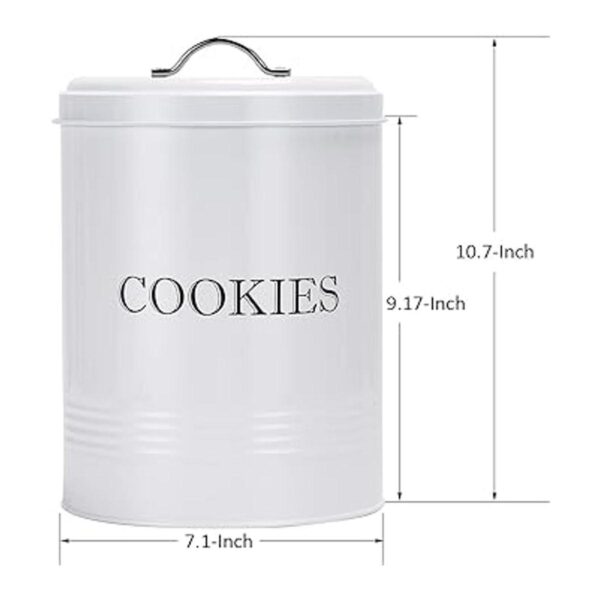 Tarro de galletas con tapa recipiente de almacenamiento