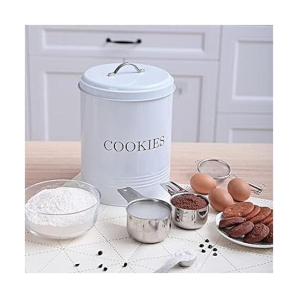 Tarro de galletas con tapa recipiente de almacenamiento