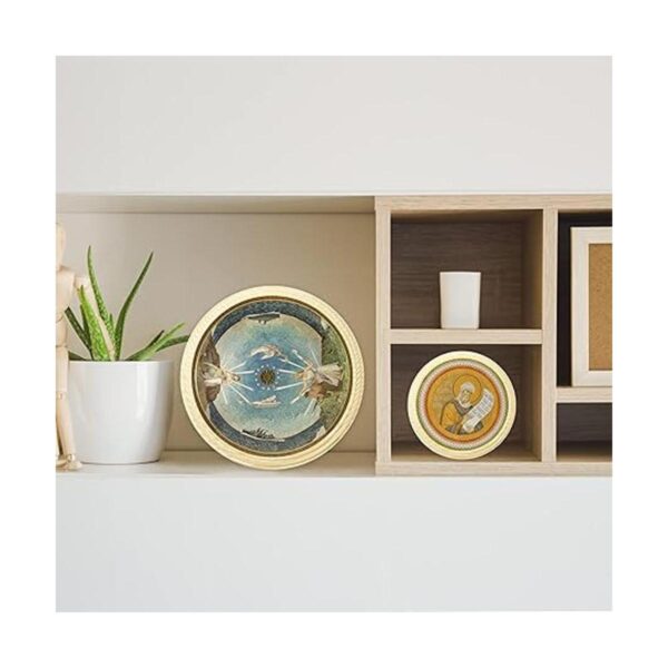Dorhui 6 placas redondas de madera placa de madera sin