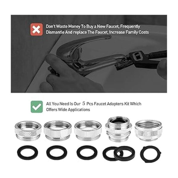 Kit de adaptador de grifo 5 unidades de adaptador de_3