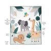 Lambs Ivy Jungle Friends Juego de ropa de cama de 5_3