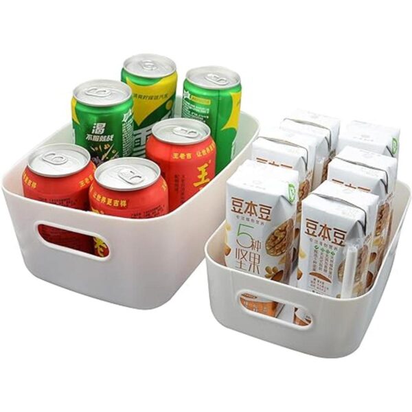 Juego de 7 cubos de almacenamiento de plástico para