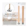 FVIEXE 100 mechas de madera para velas 5.1 x 0.5