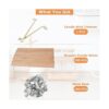 FVIEXE 100 mechas de madera para velas 5.1 x 0.5