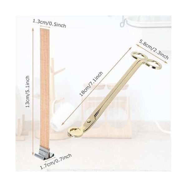 FVIEXE 100 mechas de madera para velas 5.1 x 0.5
