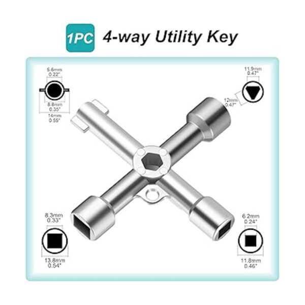 Kit de llaves multiusos multifuncionales de 4 vías