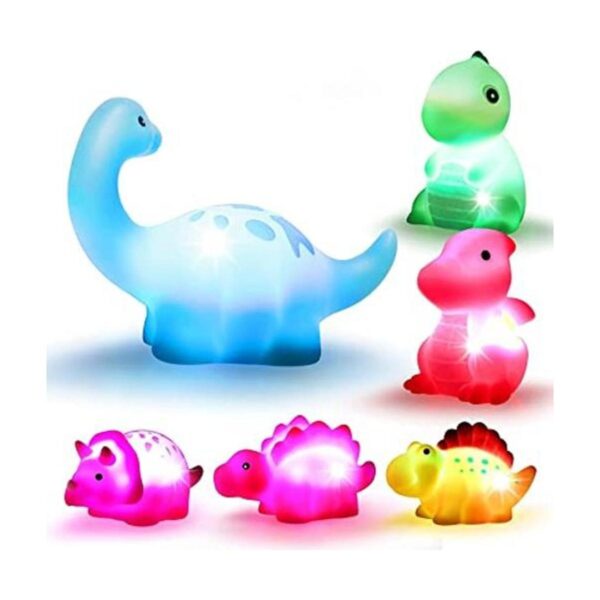 Cibolar Juguetes de baño de dinosaurio iluminados 6_1