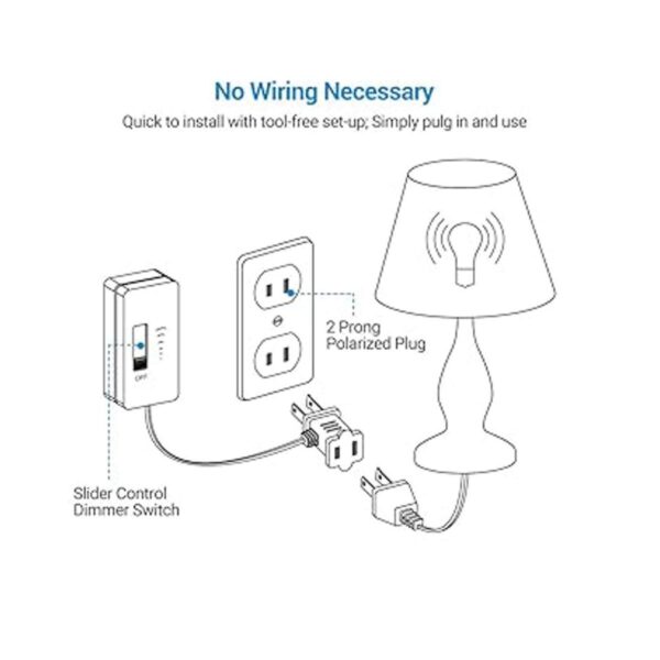 DEWENWILS Interruptor de intensidad para lámpara de mesa_3