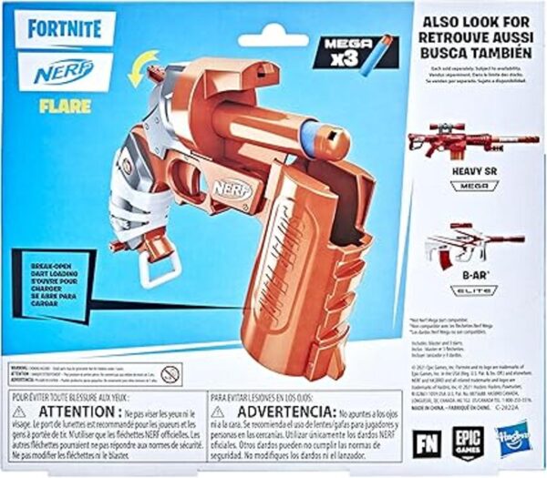 NERF Fortnite Pistola de dardos acampanada carga de_5