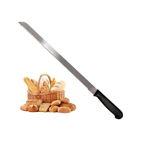 Cortador de pan largo serrado de acero inoxidable para pan_1