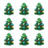 Cheriswelry 20 cuentas de cristal de árbol de Navidad_1